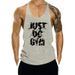 Men's Clothing Sports Exercise Leisure Print Quick Dry Breathable Slit Fitness Vest_viptrois.com