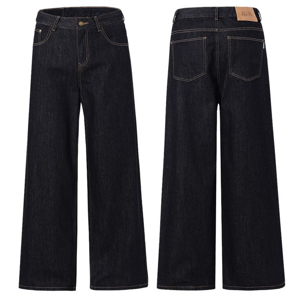 Men's Clothing & Archer0603 & American High Street Retro Trendy Brand Basic Jeans Men's Simple Straight Leg Wide Leg Floor Length Pants_viptrois.com