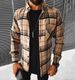 Men's Stylish Checkered Long Sleeve Shirt - Breathable Cotton Blend, Slim Fit, Casual & Office Wear, Multiple Colors & Sizes_viptrois.com
