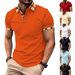 Men's Slim-Fit Polo Shirt – Modern Spread Collar, Breathable Short Sleeve Tee For Casual & Business Wear_viptrois.com