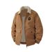 Men's Corduroy Cotton Jacket - Winter Warm Windproof Lambskin-Lined Plus Size Coats In Black/Grey/Khaki/Army Green_viptrois.com