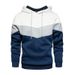 2022 New Fashion Color Block Sweatshirt Autumn Winter European And American Style Men's Patchwork Hoodie Cross-Border_viptrois.com