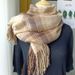 Unisex Small plaid simple tassel scarf bib women's winter warm shawl_viptrois.com