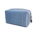 Makeup Tools & Accessories New Quilted Striped Velvet Cosmetic Bag Portable Hand Held Small Square Bag Simple Travel Storage Cosmetic Bag_viptrois.com