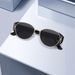 Retro Tortoise Shell Cat Eye Frame Sunglasses For Women With Leopard Print, Showing Face, Small Trend, Sun Visor And UV Protection Sunglasses T1399_viptrois.com