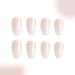 Short glossy short T gradient blooming simple all-match daily nude color gradient wear manicure European and American Foreign Trade 24 pieces_viptrois.com