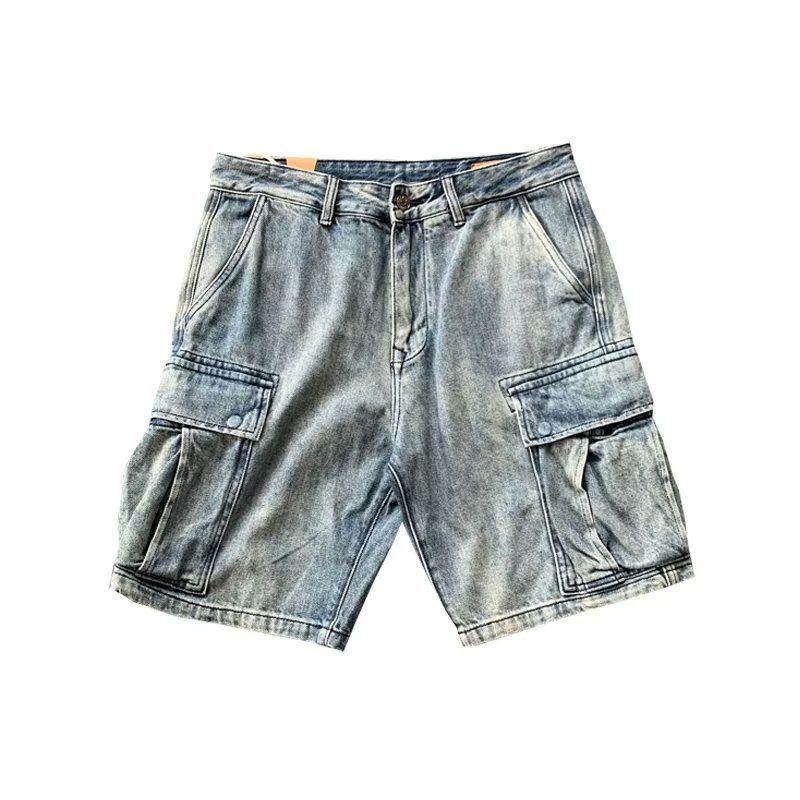 Men's Clothing Summer New Shorts Slim Fit Skinny Washed Jeans Youth Popular Mid Waist_viptrois.com