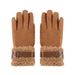 Women's Gloves Winter Velvet And Thick Warm Gloves For Women, Touch Screen Suede Gloves, Outdoor Windproof And Cold Proof Cycling Gloves_viptrois.com