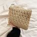 Women's Handle Bags Crossbody Straw Bag, Hollowed-out Flower Straw Bag, Woven Bag, Vacation Beach Bag, Loose Change Mobile Phone Bag_viptrois.com