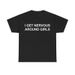 Camiseta "Me Pongo Nervioso Con Las Chicas", Divertidas Hombres, Gráficas Para Hombres Y Mujeres, Calle Casual Algodón,_viptrois.com