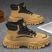 Men's Work Boots Slip-Resistant Anti-Slip Hiking Shoes Comfortable Outdoor Safety Shoes With Thick Sole For Men_viptrois.com