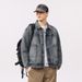 American Vintage Washed Denim For Spring And Autumn New Style Loose Casual Jacket Workwear Top Trendy Men's Clothing_viptrois.com