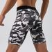 Men's Clothing Fitness Shorts Quick Drying Milk Silk Tight Three Quarter Pants Breathable Hip Lifting Running Fitness Shorts_viptrois.com