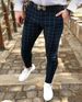 Fashionable And Trendy Spring/summer Casual For Men's Small Foot Checkered Pants_viptrois.com