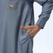New Muslim Arabic Robe Cross-Border Trade Men's Clothing Long Shirt Stand Collar Pocket_viptrois.com