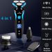Shavers For Men Electric Razor Wet/Dry Rechargeable Rotary Cordless USB Charging_viptrois.com