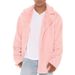 Loom Loom European American Cross-Border Hot-Selling Autumn And Winter Loose Turn-Down Collar Solid Color Cardigan Jacket Men's_viptrois.com