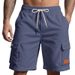 Men's Clothing Outdoor Summer Men's Heavy Loose Casual Sports Corduroy Workwear Shorts_viptrois.com