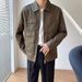 Men's Clothing Autumn And Winter New Lapel Leather Jacket Men's Leather Jacket Youth Trend Handsome Motorcycle Clothing Casual Light Mature Tops Men_viptrois.com