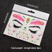 Beauty Health 16 Fluorescent Face Stickers For Nightclub Masquerade Neon Fluorescent Face Stickers Waterproof Music Festival Luminous Tattoo Stickers_viptrois.com