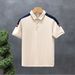 Men's Clothing Summer New Solid Color Polo Shirt Men's Literary Fashion Short Sleeve Youth Popular Short Sleeve Casual Versatile T Shirt_viptrois.com