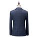 3pcs men's clothing check slim casual suit blazer set_viptrois.com