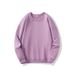 Pure Cotton Crew Neck Sweatshirt Does Not Deform, Long Staple Cotton Terry Drops Shoulders, Vintage Jacket With Loose Long Sleeves As A Base_viptrois.com