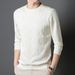 Men's Heavy Jacquard Knit Sweatshirt - Autumn Fashion Crewneck Pullover, Slim Fit Casual Top_viptrois.com
