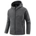 Men's Fleece Jacket With Hood - Winter Outdoor Warm Zip-Up Pullover Soft Sherpa Lining Windproof Casual Coat_viptrois.com