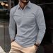 2025d 2025 Spring Autumn Polo Shirt With Zipper Pocket Men's Sports Long Sleeve Top_viptrois.com
