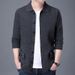 Men's Clothing Knit Cardigan Sweater - Slim Fit Chunky Cable Knit Pullover With Angora Wool, Fashionable Long Sleeve Open Front Coat For Autumn_viptrois.com