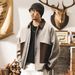 American Retro Faux Wool Floral Yarn For Men, Autumn And Winter High-End Trendy Brand, Patchwork Color-Block Barn Style_viptrois.com
