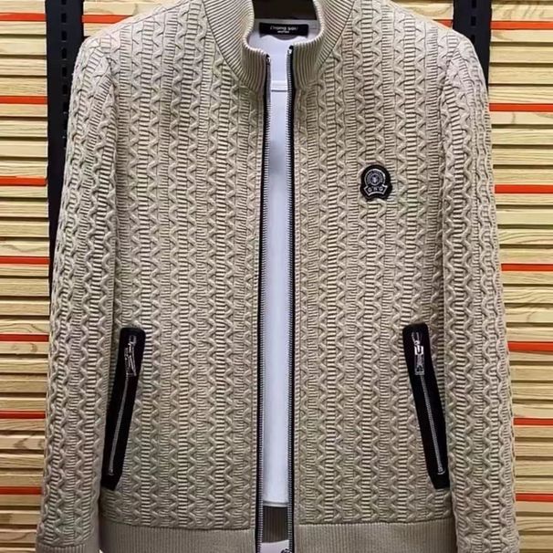 Men's Clothing Spring And Autumn Jacket Light Luxury Fashion Stand Collar Jacket_viptrois.com