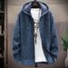 Pure 2025 Autumn Winter New Thickened Fleece Plus Size Foreign Trade Sweater Hooded Cardigan Men's Zipper Knitted Jacket_viptrois.com
