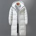 Premium Unisex Winter Coat - Slim-Fit Korean Style Puffer Jacket With Stand Collar, Thickened Polyester Warm Coat For Men & Women_viptrois.com