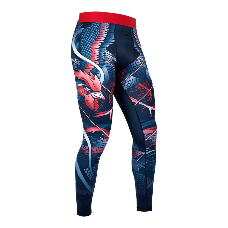 Men's Clothing Boxing tights sports fitness pants men's running leggings Muay Thai training high elastic compression pants customized_viptrois.com