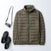 "Ultra-Thin Stand Collar Down Jacket For Men – Lightweight Winter Coat (M-6XL), Black/Royal Blue/Burgundy/Navy/Grey/Army Green"_viptrois.com