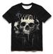 Men's Clothing Cotton T Shirt Fashion Men's Short Sleeved Top Punk Style Skull 3d Direct Injection T Shirt_viptrois.com
