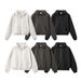 "Men's Box-Cut Zip-Up Hoodie - Dragon Scale Embossed Pullover With Drop Shoulder For Streetwear Styling"_viptrois.com