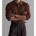 New Polo Shirt With A Collar And Long Sleeves, Knitted Sweater For Men, Light And Mature, Slim Fit_viptrois.com