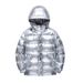Men's Clothing Boys' Puffer Jacket - Winter Metallic Hooded Coat (Black/Navy/Silver, 130-180cm) Hot-selling_viptrois.com