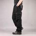 Men's Clothing Cargo Pants With 6 Pockets, Cotton Workwear Trousers, Relaxed Fit, Straight Leg, Military Green, Navy, Black - Casual & Outdoor Use_viptrois.com