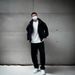 Men's Clothing Plus Velvet Thickened Casual Sports Suit Men's Trendy Brand Loose Hooded Jacket Sweatshirt Two Piece Suit_viptrois.com
