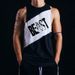 American Splicing Summer Sleeveless T-shirt Breathable Fitness Bodybuilding Outdoor Sports Leisure Sweat Vest Training Clothes_viptrois.com