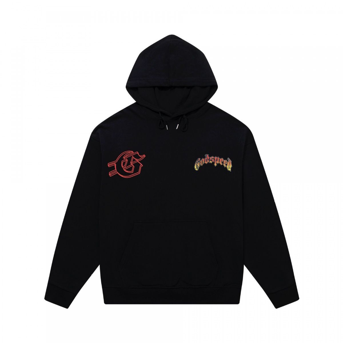 Trendy Brand Skull Print Heavy Cotton Unisex High Street Hooded Sweatshirt Long Sleeve Fashion_viptrois.com