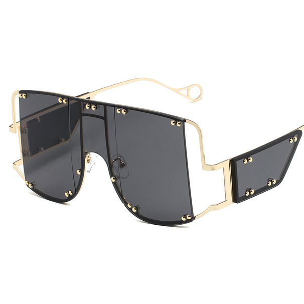 Punk Style Sunglasses – High-End Rivet Large Frame, Ins Fashion, One Piece Rihanna Inspired_viptrois.com