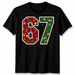 67 Christmas Number Mens 100% Cotton T-shirt Mens Tees Top Womens Tee Festive Holiday Graphic Tee_viptrois.com