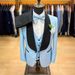 Men's Clothing Men's Slim Suit Three Piece Suit Single Row One Button Side Open Double Fork_viptrois.com