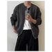 Autumn Winter Knitted Cardigan Korean Dongdaemun Simple Round Neck Long Sleeve Lazy Layered Sweater Jacket For Men High_viptrois.com