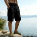 Men's Clothing Men's Cotton Linen Work Shorts Drawstring Elastic Waist Straight Leg Solid Color Breathable Everyday Beach Shorts Five Point Pants_viptrois.com